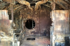 Inside the U-boat at Birkenhead.