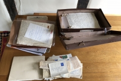 The Suitcase--filled with letters to and from and about Mary Cornish.